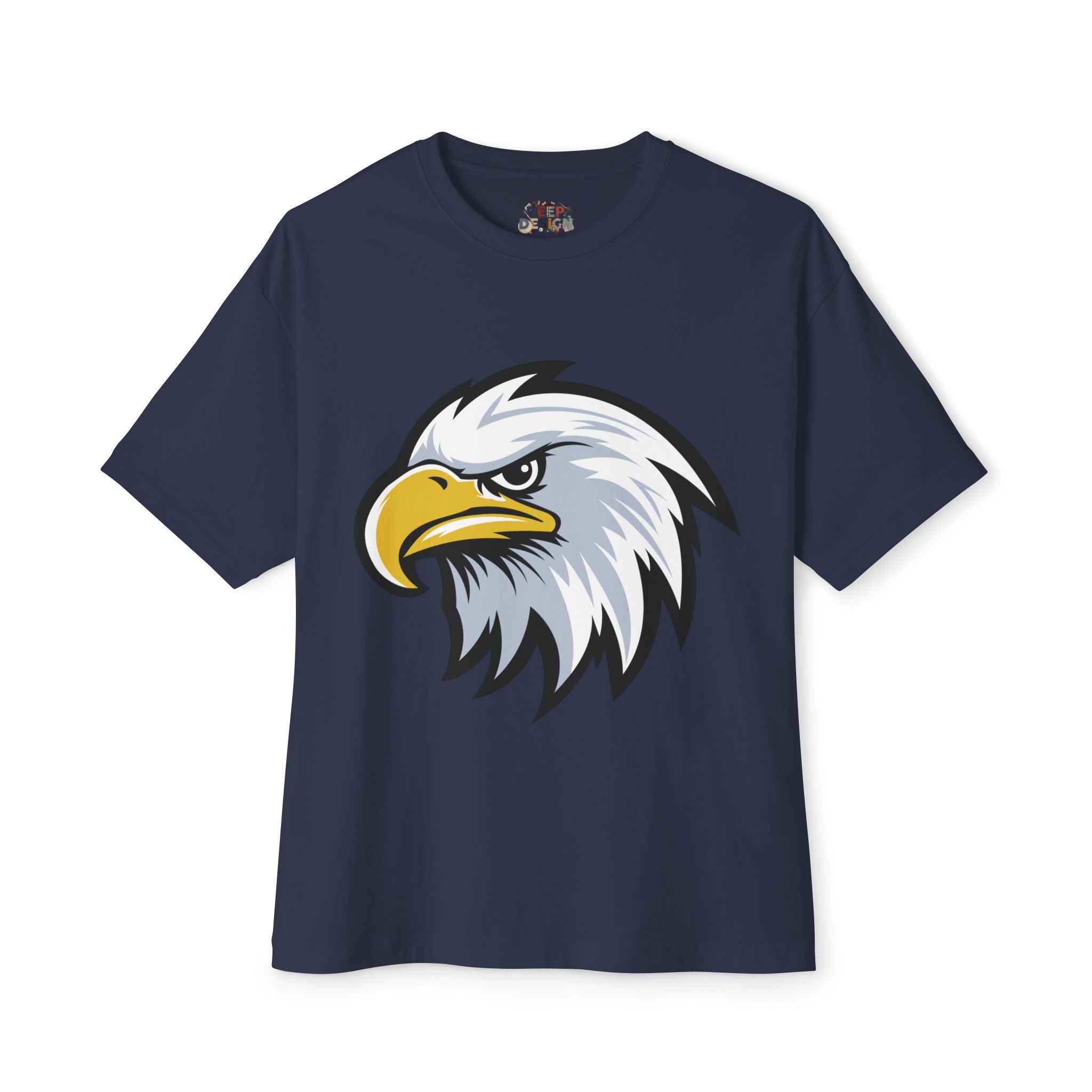 Eagle Graphic Tee — Patriotic Bald Eagle Front & Back Oversized T‑Shirt