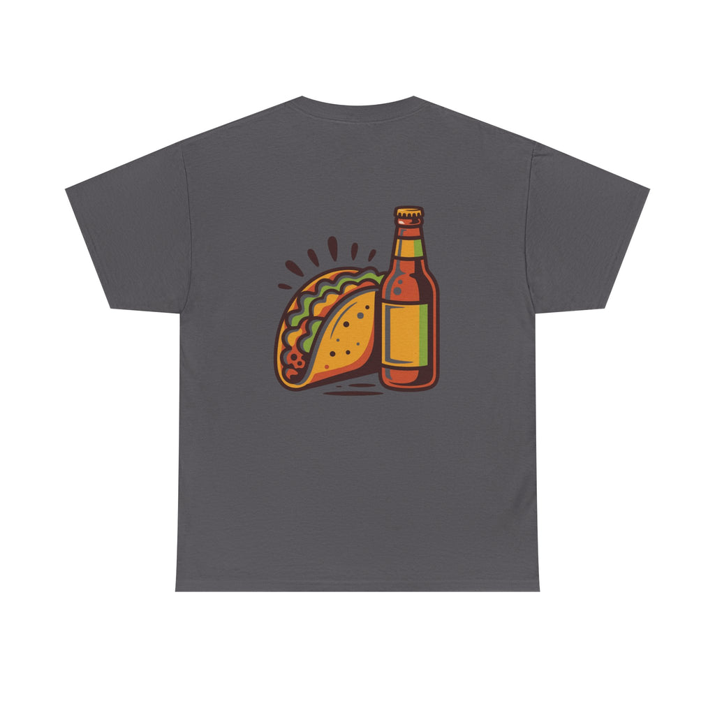 T-Shirt — Taco & Beer Graphic Tee (Tacos and Beer Design)
