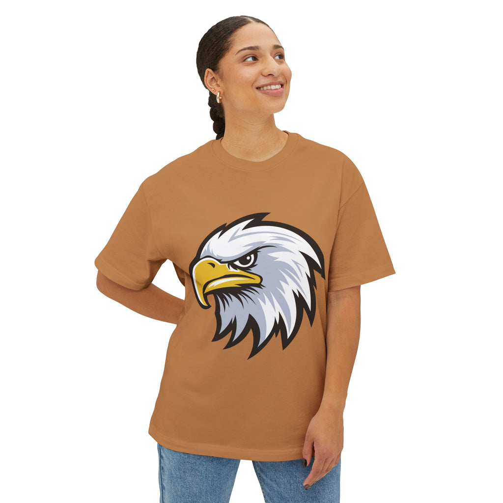 Eagle Graphic Tee — Patriotic Bald Eagle Front & Back Oversized T‑Shirt
