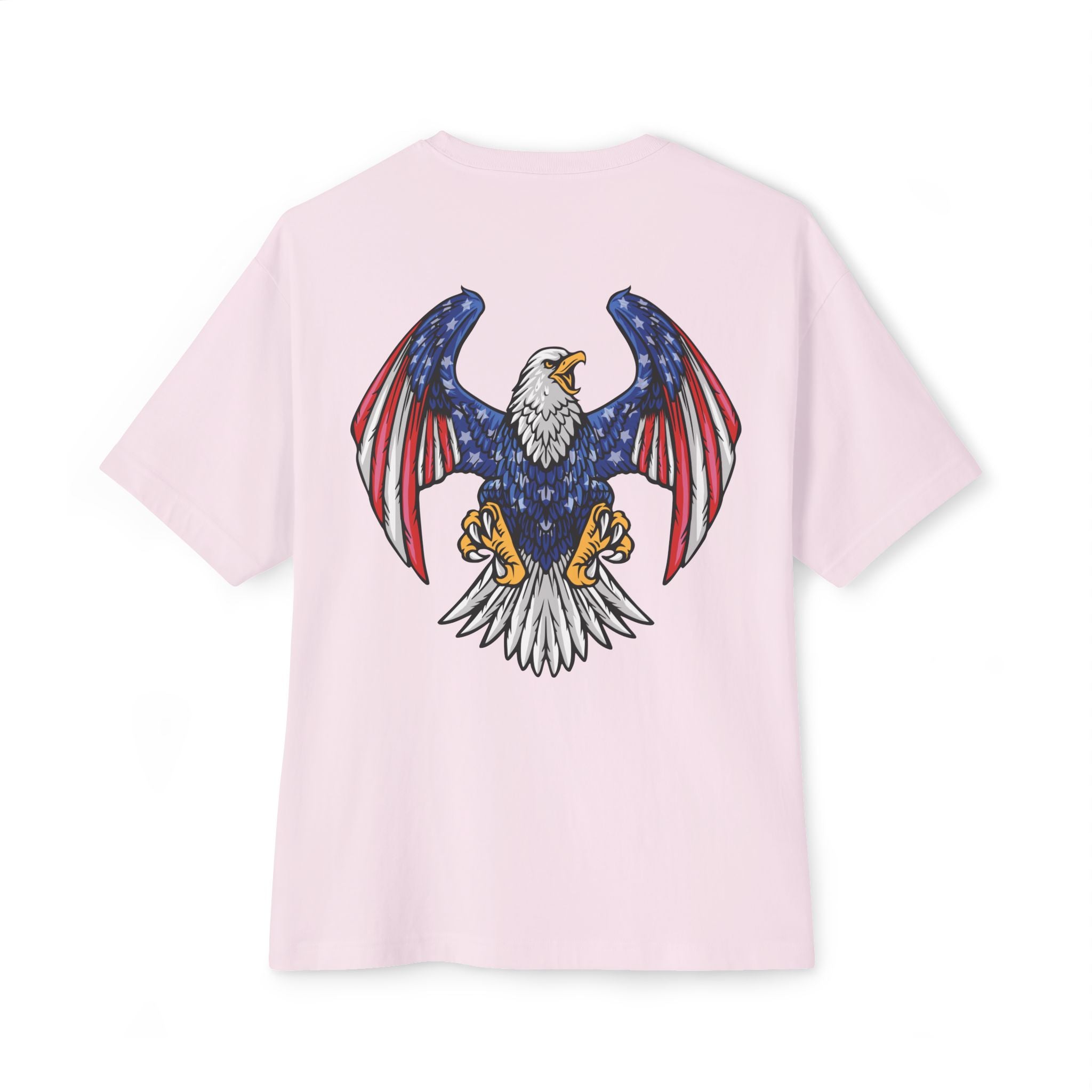 Eagle Graphic Tee — Patriotic Bald Eagle Front & Back Oversized T‑Shirt