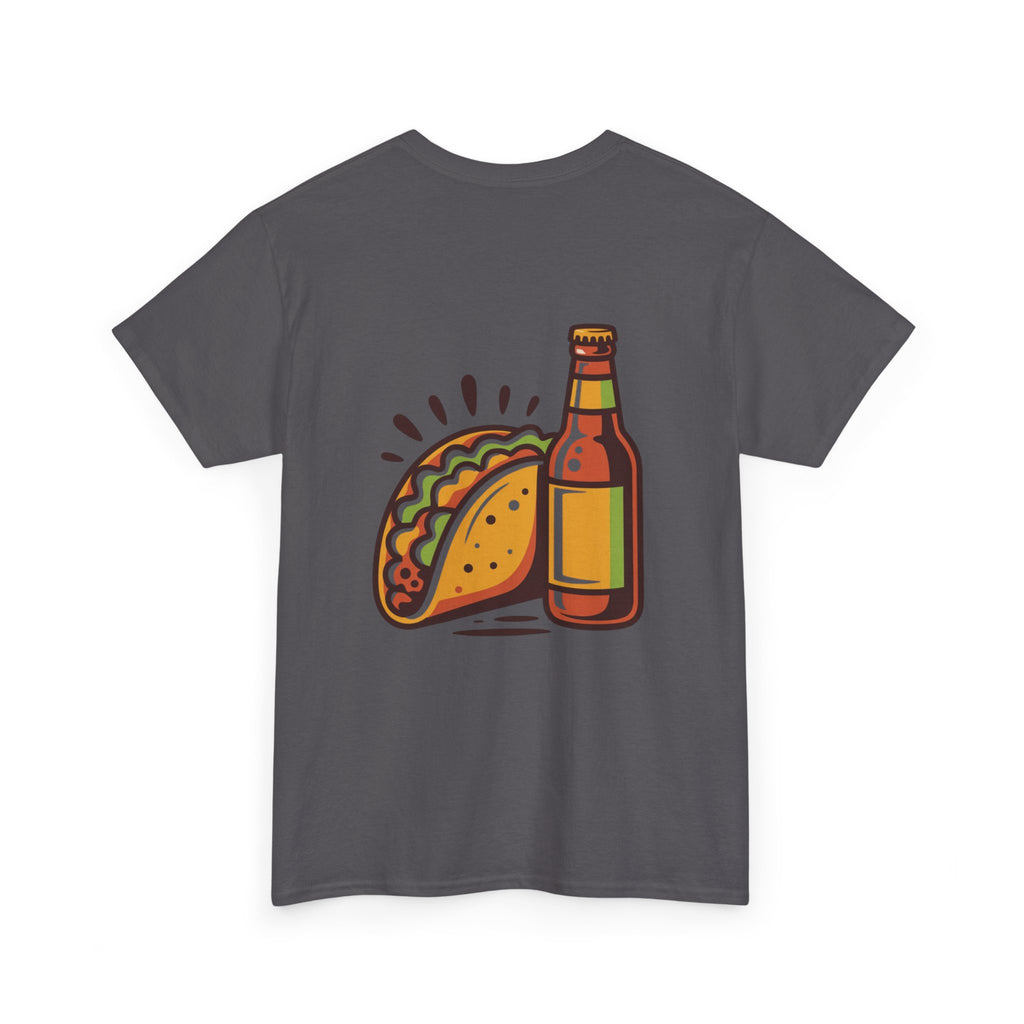 T-Shirt — Taco & Beer Graphic Tee (Tacos and Beer Design)