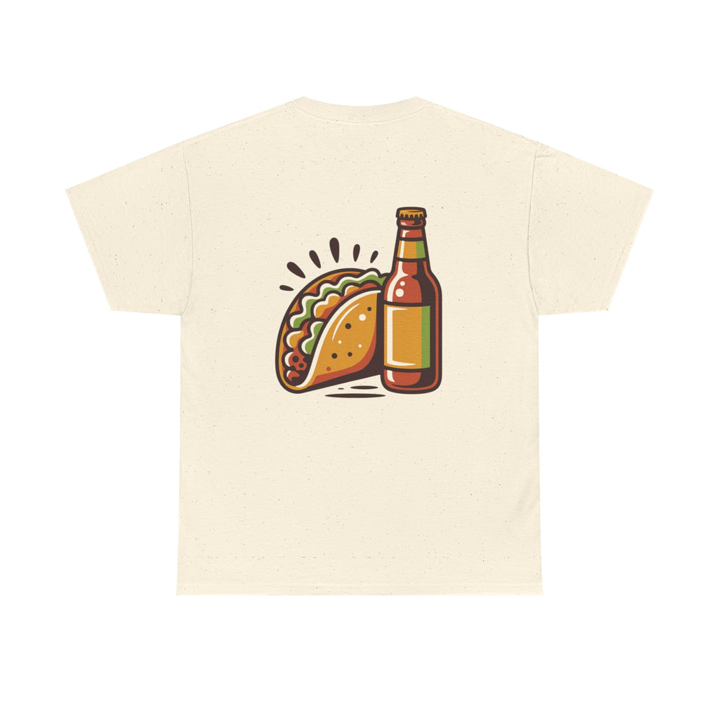 T-Shirt — Taco & Beer Graphic Tee (Tacos and Beer Design)