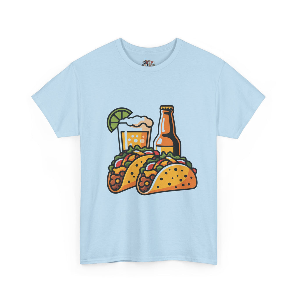 T-Shirt — Taco & Beer Graphic Tee (Tacos and Beer Design)