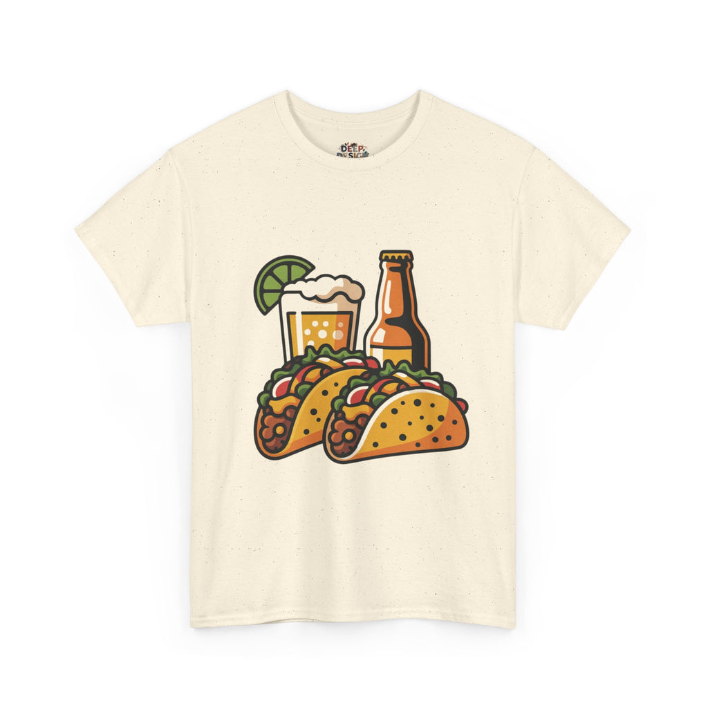 T-Shirt — Taco & Beer Graphic Tee (Tacos and Beer Design)