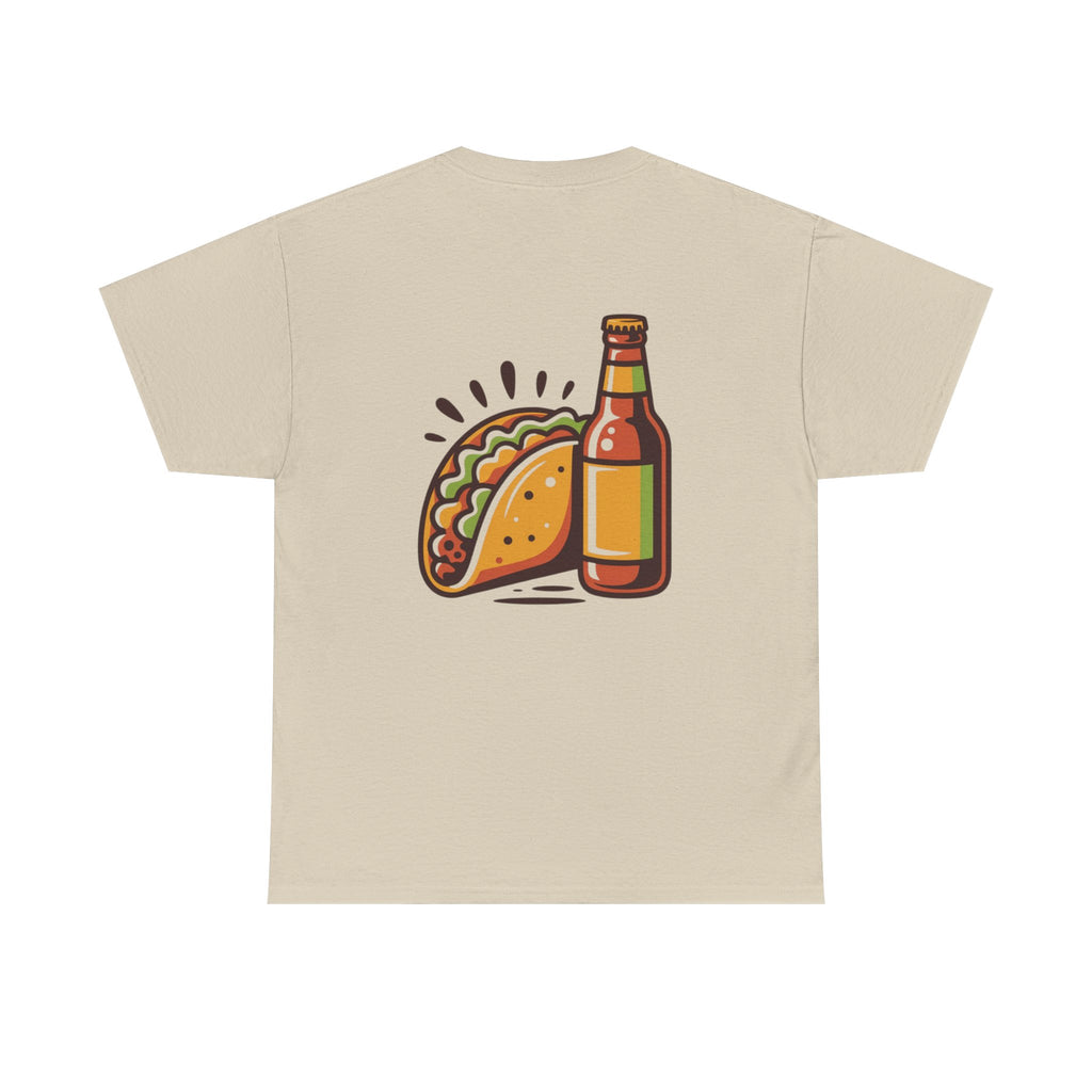 T-Shirt — Taco & Beer Graphic Tee (Tacos and Beer Design)