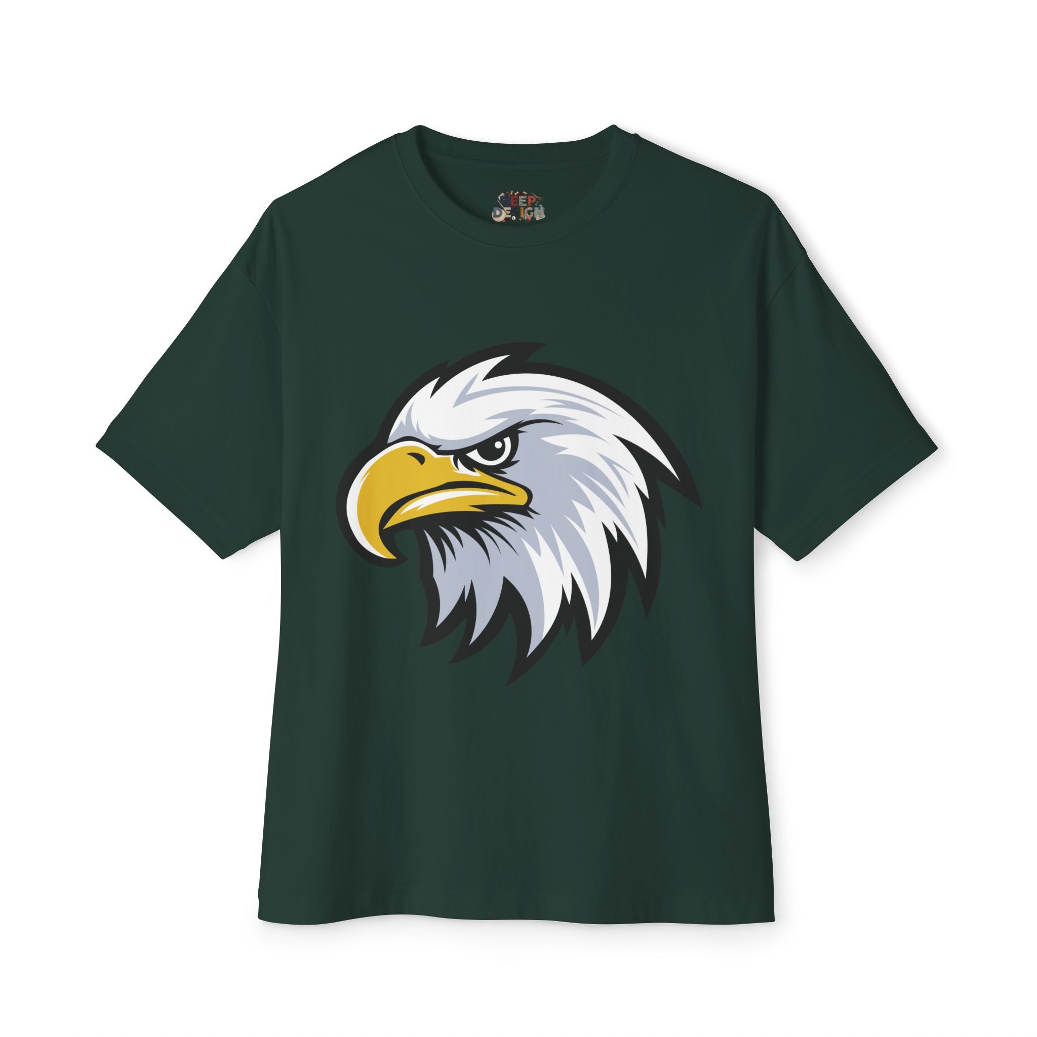 Eagle Graphic Tee — Patriotic Bald Eagle Front & Back Oversized T‑Shirt