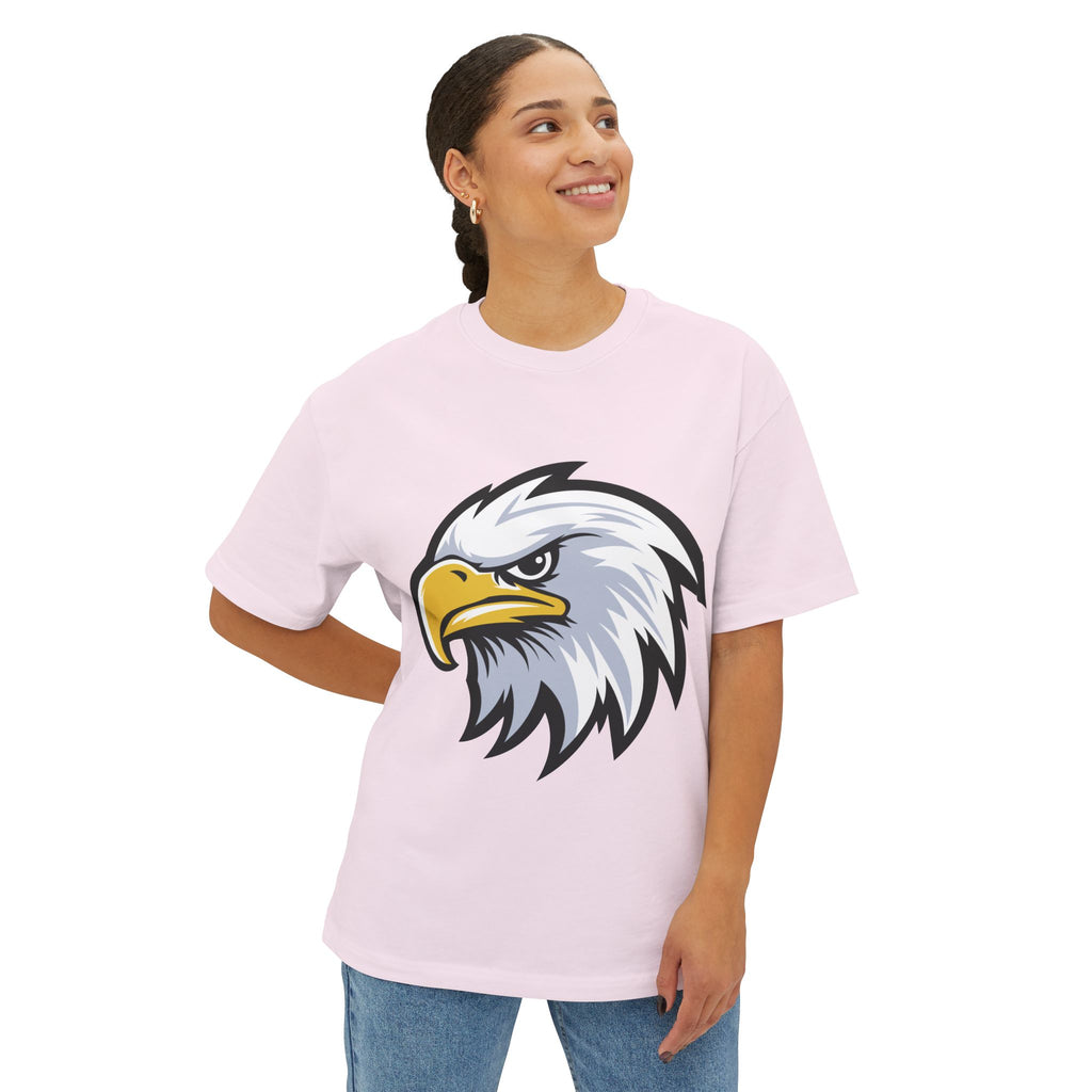Eagle Graphic Tee — Patriotic Bald Eagle Front & Back Oversized T‑Shirt