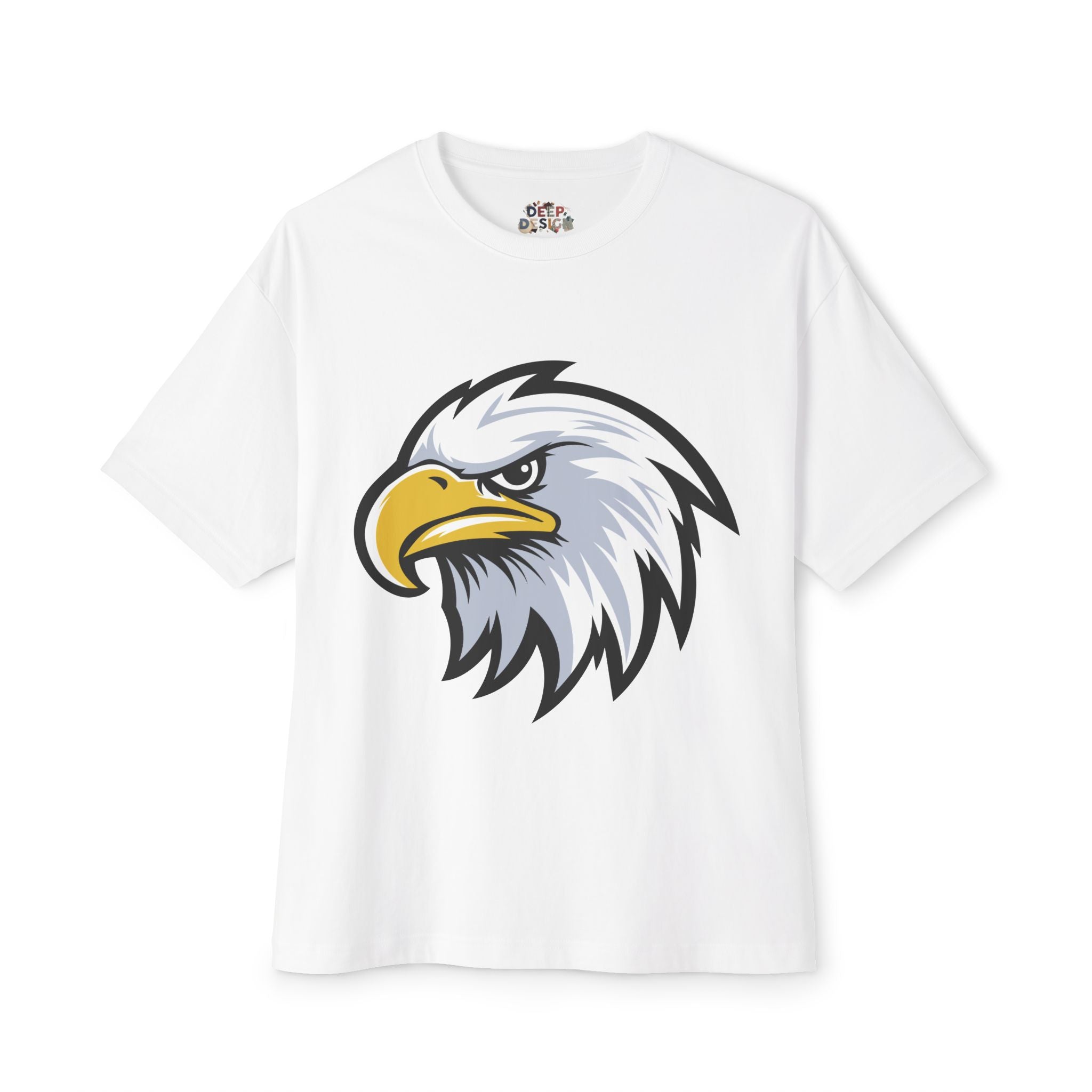 Eagle Graphic Tee — Patriotic Bald Eagle Front & Back Oversized T‑Shirt