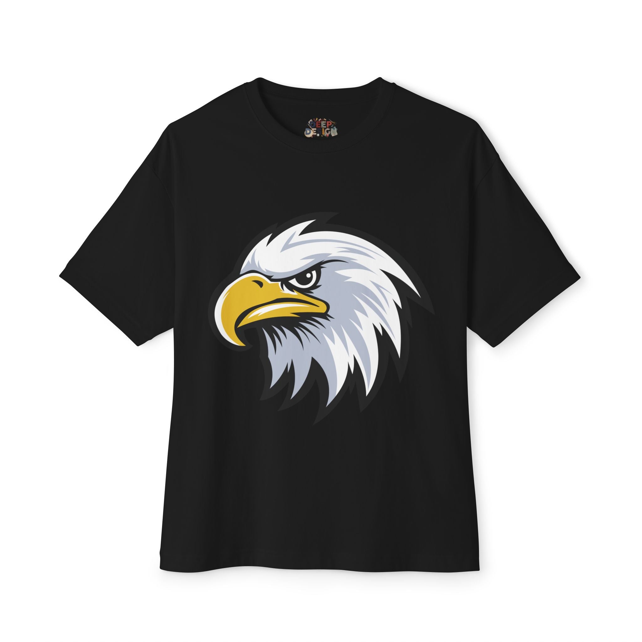 Eagle Graphic Tee — Patriotic Bald Eagle Front & Back Oversized T‑Shirt