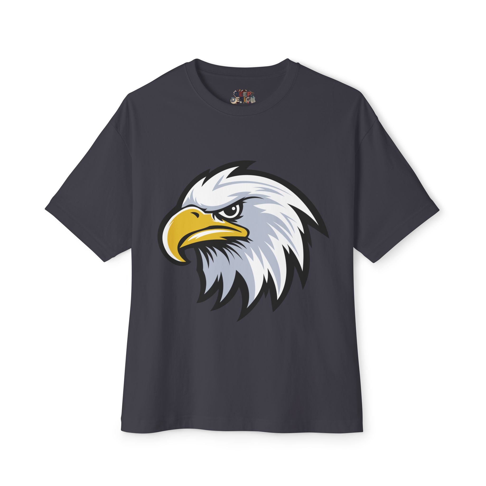 Eagle Graphic Tee — Patriotic Bald Eagle Front & Back Oversized T‑Shirt
